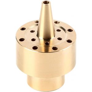 Buse De Fontaine De Style Colonne, 1/4""/1/2""/3/4"" Laiton Eau De Jardin Pulvérisation De Bassin À Trois Couches Tête De Pulvérisation À Rayonnement Vers L'Extérieur Doré Pour La Maison(1/2"") - Neuf
