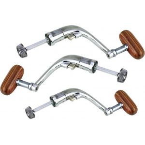 Moulinet De P&ecirc;che Manivelle Bouton En Bois,3 Pcs Bobine Manivelle Repas Moulinet De P&ecirc;che,2024 Ping - Neuf