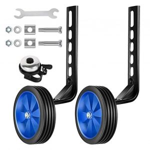 Support De Velo Reglable Pour Velos Enfants De 12 A 20 Pouces, Kit D'equilibrage Lateral Bleu - Neuf