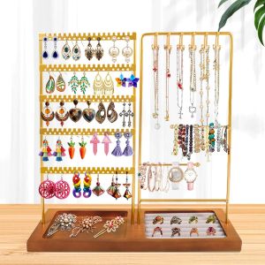 Jexnovashop-Presentoir Bijoux, Pr&eacute;sentoir &Agrave; Bijoux, Support De Rangement Suspendu Pour Colliers, Bracelets, Boucles D'oreilles, Organisation &Eacute;l&eacute;gante Pour Boutique, Vitrine Et Exposition Commerciale - Neuf