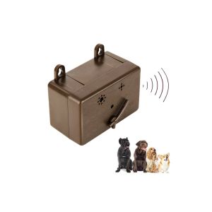 Dispositif Anti-Aboiements &Agrave; Ultrasons Pour Chiens, &Eacute;tanche, 3 Niveaux R&eacute;glables, Port&eacute;e De 15 M, Fonctionne Sur Piles - Neuf