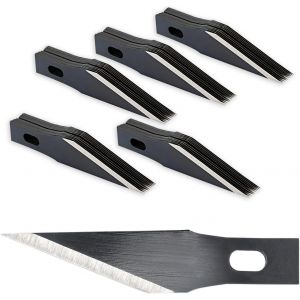 Mevronisshop-Ehdis 50 Pcs Lame Scalpel De Rechange, Lame De Antirouille, Pour Cutter De Pr&eacute;cision, Scalpel Chirurgical, Scalpel Modelisme, #11 - Neuf