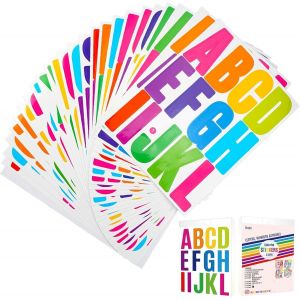 318 Pièces 24 Feuilles Vinyle Stickers Lettres Étanche Chiffres Adhesifs Autocollant Lettre Alphabet Lettres Adhésives Étiquettes Collantes Pour Artisanat, Scrapbooking, Cartes De V?ux - Neuf