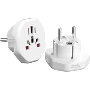 ERYI-Adaptateur Prise Universel De, Adaptateur De Voyage 10A Fast Charge Universal Travel Adapter, Adaptateur De Prise International Pour Usa Europe Uk Australie Usw, Adaptateur Universel - Neuf