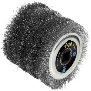 VornixorSarlshop110874 Brosse fil m&eacute;tallique &Oslash;120mm - L 100mm compatible avec R&eacute;novateur REX120, REX200 et REX-H200 pour d&eacute;caper fortement Noir - Neuf