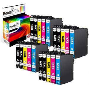 20-Pack 16Xl Cartouche D'Encre Compatible Pour Epson 16 Xl T1631 T1632 T1633 T1634 Multipack Pour Workforce Wf-2010 Wf-2510 Wf-2520 Wf-2530 Wf-2540 Wf-2630 Wf-2650 Wf-2660 Wf-2750 - Neuf