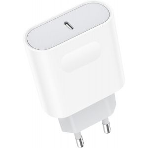 Chargeur USB C, Prise 20W Secteur Rapide pour iPhone 15/15 Pro/15 Pro Max/15 Plus/14/13/12/11/SE 2020/X/XS/XR, Pad Pro, Arpods, Galaxy, Pixel, Type C Mural Alimentation Adaptateur Trefard - Neuf