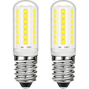Kal-Ampoule Led E14 3w Blanc Froid 6000k 28w Equivalent Halogène Économie D'énergie, E14 Petite Vis Edison Ampoules Led Pour Congélateur Hotte De Cuisinière Machine À Coudre, Ac220-240v, 2 Pack - Neuf