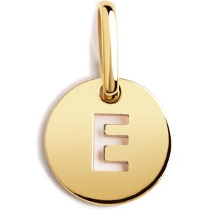 Kal-- Mini Medallion Letter. Pendentif Initiale En Argent Sterling 925 Avec Finition Plaqu&eacute;e Or 18 Kt. &Agrave; Combiner Avec Un Collier. Bijoux Pour Femme. Lettre A-Z. - Neuf