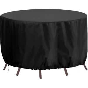 Letnerny-Housse De Meubles De Jardin R¿¿Sistante - Imperm¿¿Able, Coupe-Vent Et Anti-Uv - Pour Table D'ext¿¿Rieur - 180 X 80 Cm - Noir - Neuf
