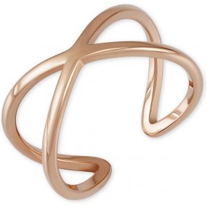 Bague Réglable En X Pour Femme En Acier Inoxydable En Argent, Or Ou Or Rose I Bague Ouverte Pour Femme En Plaqué Or 18 Carats - Neuf