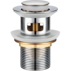 Bonde d'&eacute;vier escamotable de 3,2 cm (1 1/4 po) avec trop-plein, installation et nettoyage faciles - Neuf