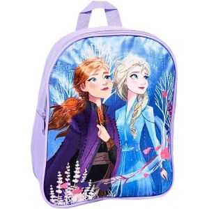 Petit Sac à dos pour fille reine des neiges - Bleu - Enfant - Ecole - Maternelle - Garderie - Crèche - Taille 28.5 cm - Bretelles réglables - Idée Cadeau - La reine des neiges - Neuf