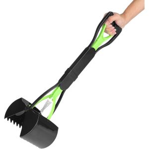 Asas-Pelle Pour Chiens Avec Manche Long,Pelle Pour Animaux De Compagnie,Pelle Portable Pour Chiens,Ramasse Excréments De Chiens Ou Déjections D'animaux Domestiques,60 Cm (Vert Et Noir) - Neuf