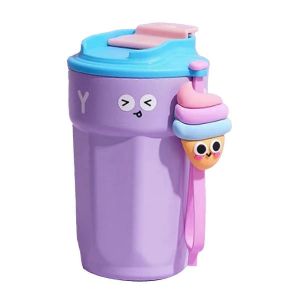 450ml Creatives Tasse &Agrave; Caf&eacute; En Acier Inoxydable Tasse &Agrave; Caf&eacute; Gobelet Violet - Neuf