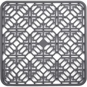 Tapis d'&eacute;vier en silicone pour &eacute;viers en acier inoxydable, flexible et durable - Neuf