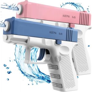 Pistolet A Eau Pour Enfant,2 Pièces Pistolet À Eau Jouet Watergun Piscine D'été Longue Portée,Petit Pistolet À Eau Pour Enfants Piscine D'été Plage Jouets D'eau En Plein Air - Neuf