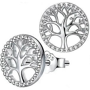 2024 Lydreewam Arbre De Vie Boucles D'oreilles Pour Femmes Argent Sterling 925 Arbre De Vie Boucles D'oreilles Pour L'anniversaire Fête Des Mères Noël - Neuf
