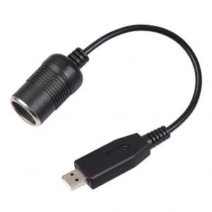 Port USB vers 12V Voiture Allume-cigare Prise Convertisseur Femelle Câble Adaptateur - Neuf