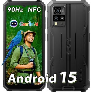 KALSG-Bv4800 Se Android 15 Téléphone Portable Incassable,4G Ruggedisé Débloqué 12Gb+64Gb/2To,285G&13.5Mm,Écran 6.56'' 90Hz/Nfc/Gps/16Mp Ia/3 Slot/Ip69K Résistant À L'Eau Et,2Ans Garantie - Neuf