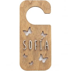 Accroche-Porte Personnalisable - Papillons - Neuf
