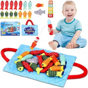 ERYI-Jouet Bébé 1 An, Jouet Montessori 1 An, Jeu De Pêche Éducatif, Cadeau Enfant 1 An, Jouet Enfant 1 2 3 Ans, Jouet Sensoriel, Jeu Éducatif Pour Coordination, Cadeau Garçon Et Fille 1 An - Neuf