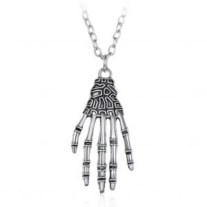 Collier Pendentif Tendance En Forme De Patte De Crane, Style Punk, Bijoux A Offrir - Neuf