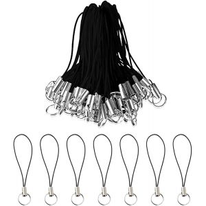 Mdy-80pcs Attache Cordon Téléphone Portable Chaîne Transport Mp3 Clé Usb Porte-Clé Porte-Id Badge Attache Cordon Téléphone Portable Cordon Collier Avec Fermoir Téléphone Clé Fabrication Bijoux - Neuf