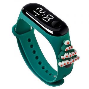 Mode Led Montre Num&eacute;rique Luxe Lumi&egrave;re &Eacute;cran Tactile Th&egrave;me De No&euml;l - Neuf