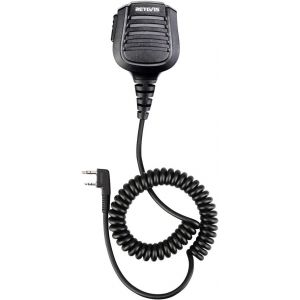 2 Broches Talkie Walkie Haut-Parleur IP54 &Eacute;tanche Compatible avec RT24 RT27 RT22 RT622 RT21 UV-5R BF-88E BF-888S Kenwood Talkies Walkies (1 pcs) - Neuf