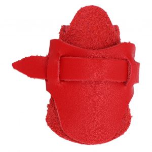 Protege-Pouce Pour Tir A L'arc, Anneau De Pouce En Peau De Mouton Souple, Pour Entrainement, Chasse Traditionnelle, Arc Classique, Rouge - Neuf