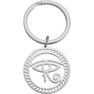 Kal-Porte-Cl&eacute;s ?il D'horus Pour Homme Et Femme - Pendentif Mauvais ?il - Amulette De Protection &Eacute;gyptienne Antique - Cadeau Pour Homme Et Femme - Neuf
