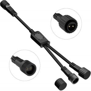 Jgd-R&eacute;partiteur En Y, 2 Broches, &Eacute;clairage De No&euml;l, C&acirc;ble R&eacute;partiteur 2 Voies, C&acirc;ble D'extension &Eacute;tanche Ip65, Connecteur Pour &Eacute;clairage Int&eacute;rieur Et Ext&eacute;rieur, Lampes Globes G40, Guirlandes - Neuf