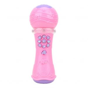 Jouet Educatif Pour Enfant, Microphone Multifonction, Simulation Musicale (Rose) - Neuf