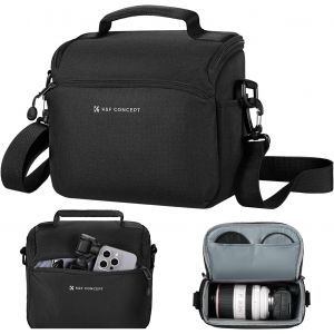 Sac à Dos pour Appareil Photo,Crossbody bandoulière Housse de Protection pour Appareil Photo Reflex Sac Photo avec Compartiment pour Accessoires pour Appareil Photo DSLR/SLR.[O27] - Neuf