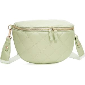 SJZG-Sac Banane Matelass&eacute; Pour Femme, Sac Banane Tendance, Sac &Agrave; Bandouli&egrave;re, Sac De Poitrine, Sac Banane - Neuf