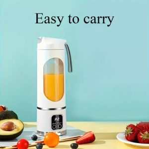 Blender Portable Rechargeable USB 300–500ml – Mixeur Extracteur de Jus Fruits & Légumes, Smoothies, Facile à Nettoyer - Neuf