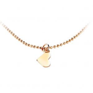 Collier A Double Couche De Perles En Forme De Feuille Pour Femme, Pendentif En Forme De Cour, Chaine D'extension Reglable - Neuf