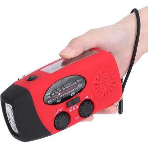 Mini Radio D'Urgence Ext&eacute;rieure Portable,Bande M&eacute;t&eacute;o Fm Am Radio Solaire D'Urgence Multifonctionnelle Avec Manivelle,Radio Professionnelle Pour Les Activit&eacute;s De Plein Air - Neuf