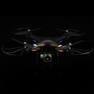 Drone Rc Quadricoptere Wifi, Maintien D'altitude, Mode Sans Tete, Avec Camera Hd 0,3 Mp, Noir - Neuf