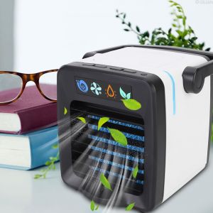 Hjlian Mini Climatiseur Portable, Humidificateur Et Appareil D'aromatherapie 2 En 1 (Noir Et Blanc) - Neuf