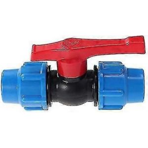 Vanne à bille en plastique pour tuyau de compression de 32 mm - Neuf