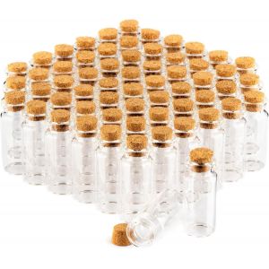 60x Pots À Épices 10 Ml Avec Bouchon,Ensemble De Mini Bouteilles En Verre,Ensemble De Verres Cadeaux,Stockage D'huiles,D'épices,D'herbes Ou De Thé (060 Pièces) - Neuf