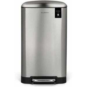 Poubelle De Cuisine À Pédale Acier Inoxydable N°875, Capacité 40 L, Seau Intérieur Amovible, Design Élégant Finition Mat, Fermeture Couvercle Silencieuse[POU8804729] - Neuf