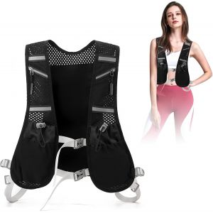 Kal-Gilet D'hydratation Trail Running,Gilet Hydratation Running Femme Et Homme Réfléchissant Sac À Dos Réglable Pour Course Souple Poche Hydratation Pour Utilisation En Extérieur - Neuf