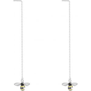 Kal-Boucles D'oreilles En Argent Sterling 925 Boucles D'oreilles Pendantes Abeille Boucles D'oreilles &Agrave; Fines Lignes Cadeaux De Bijoux De Mode Pour Femmes - Neuf