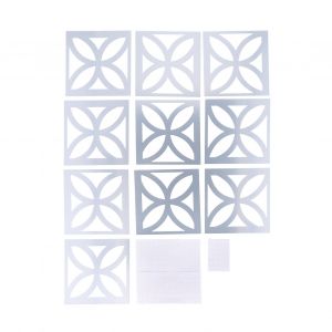 Hjlian Autocollant Miroir De Taille Diy, Autocollants Muraux De Plafond Modernes Pour La Decoration De La Maison Du Salon - Neuf