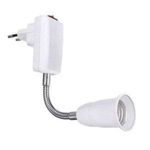 Douille E27 Avec Interrupteur Pour Applique De Cuisine, Ac 220 V, Douille E27 Sur Pied, Lampe Murale Sans Fil Pour Lampe De Lecture, Lampe De Garage (Sans Ampoule) - Neuf