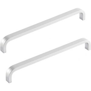 lbgwp60-2Pcs Poignee De Meuble Cuisine Poignées Placard Tiroir Chambre Meubles Tirer Entraxe De Trous 160Mm, Alliage D'Aluminium, Argent - Neuf