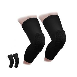 Genouill&egrave;res Antid&eacute;rapantes Et R&eacute;sistantes Aux Chocs &iquest; Lot De 2 Jambi&egrave;res De Basket-Ball Pour Une Protection Et Un Confort Optimaux Pendant Le Sport - Neuf